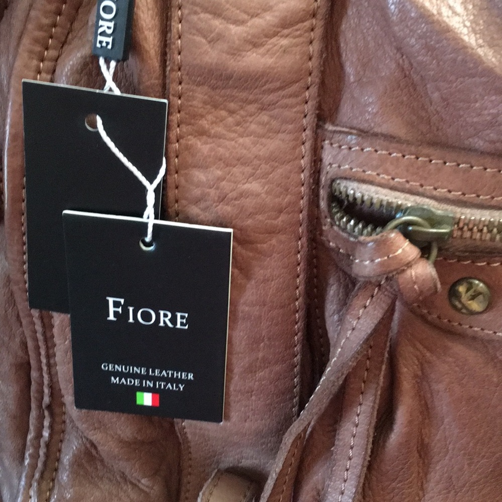 FIORE Italian Leather Satchel - Picture 2 of 5